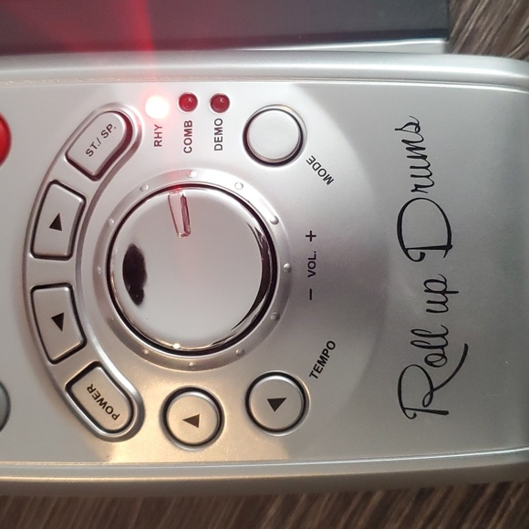 Battery Operated Roll Up Drum Set - Silicone Mat for Adults and Kids - Picture 3 of 6